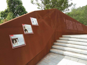 利津耐候钢挡土墙